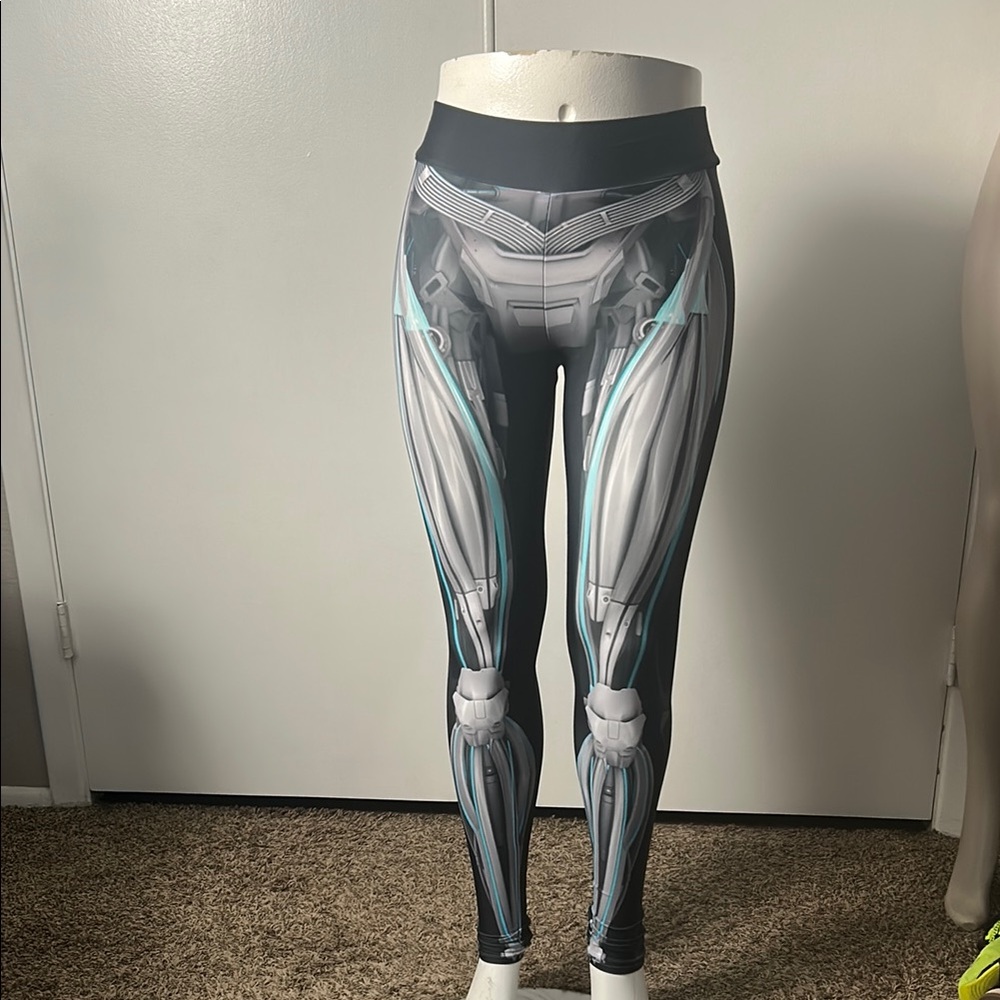 Badinka Futuristic Robot Print Leggings